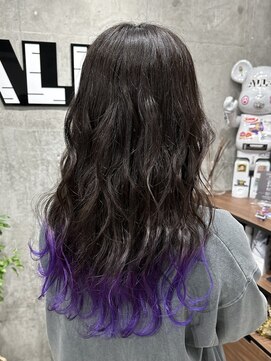 オルズ 渋谷(ALLZ) グラデーションダブルカラーケアブリーチケアカラーハイトーン