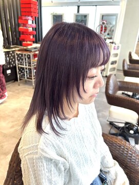 ルィーズ(Lui:z) シャギー×バイオレットカラー