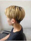 MEN'SHAIRアッシュブラックベリーショートダークアッシュ