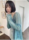 bob × ラベンダーグレージュカラー