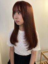 ココルアナ(coco luana)&nbsp;レイヤーカット/オレンジカラー/韓国風/髪質改善