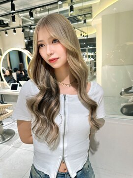 ロンドメリア 天神大名店(Lond Melia) 小顔に見せるヘア/ワンレン/ボブウルフ/ネビージュ/黒髪カタログ