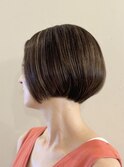 グレイヘアさんにも○ひし形ショートボブ【恵比寿KIMIDORI】