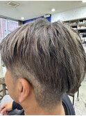 白髪ぼかしシルバー系