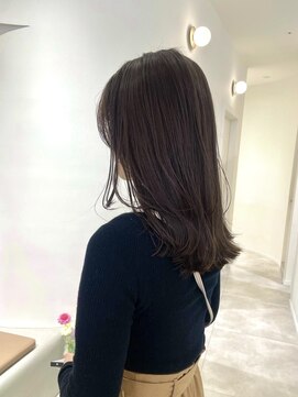 マッシュ 天王寺あべの(MASHU) ブリーチなしの透明感グレージュ×顔まわりレイヤー