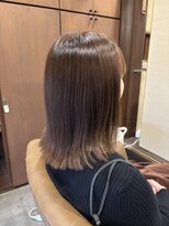 穀雨(Kokuu)&nbsp;外ハネミディアム×ベージュカラー