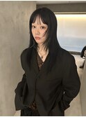 レイヤーカットハッシュカットロングミディアムブリーチ袋町