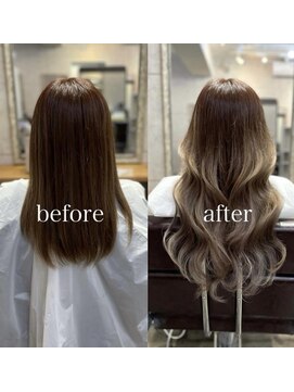 リエコー(RE'ECHO) ○プルエクステbefore after