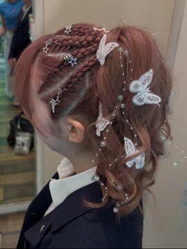 クレア 茅ヶ崎(CREA) 盛り髪/コーンロウ/体育祭ヘア/巻き髪ポニテ/体育祭ヘアアレンジ