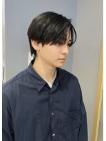 トリッカ 銀座(tricca)&nbsp;センターパート/縮毛矯正/ストレート/ブルーブラック