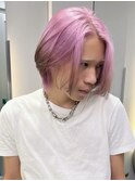 ハイトーンカラーペールピンクシルバーホワイトブロンドレイヤー