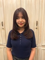 トリコ 梅田茶屋町店(trico)&nbsp;シャギーレイヤー × ラベンダーブラウン