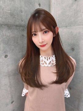 ロンドメリア 天神大名店(Lond Melia) イメチェンヘアスタイル小顔に見せるヘアココアベージュ