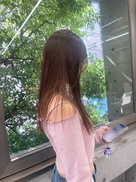 ディジョン 自由ヶ丘(Dijon) 韓国顔まわりレイヤーカットグレージュオリーブベージュブラウン