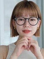 ガーデンヨコハマエスト(GARDEN YOKOHAMA est)&nbsp;似合わせカット　ボブ　切りっぱなし　ハイトーン　前髪