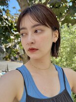 オーガニック アトリエ 大宮(organic+atelier)&nbsp;冬の切りっぱなしボブ◎大人アッシュ×前髪なし30代