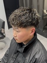 ブラック(BLACK) クロップスタイル/スキンフェード//テーパーフェード