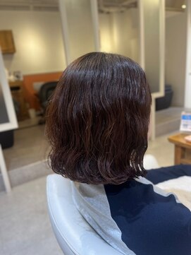 スペックホルダーミミ(Spec Holder mimi) 暗めカラーパーマスタイル×ブラウンカラー11.4