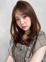 アグノス 青山(Agnos)&nbsp;うるツヤピンクベージュ前髪エアリーカールナチュラルカール