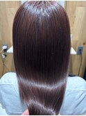 プレミアム髪質改善カラー×ピンクブラウン【能都佳代子】