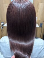 ベルベットヘア 千早店(Velvet hair)&nbsp;プレミアム髪質改善カラー×ピンクブラウン【能都佳代子】