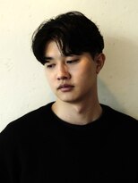 ブリードトウキョウ 亀戸店(BRYD TOKYO) メンズカットニュアンスパーマセンターパート曲がる縮毛矯正