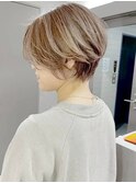 クールショート/顔周りカット/前髪白髪/20代30代40代50代/池袋