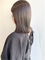 オーク たまプラーザ(OAK) ぱつっとロブ×グレージュ