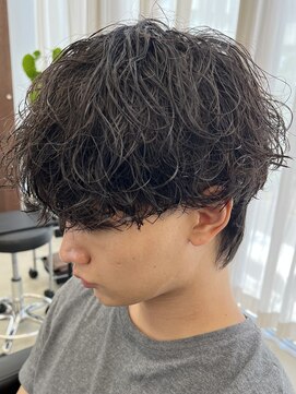 ノードオム 栄(NODE HOMME) 波巻きスパイラルツイストスパイラルパーママッシュメンズヘア