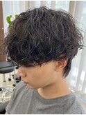 波巻きスパイラルツイストスパイラルパーママッシュメンズヘア