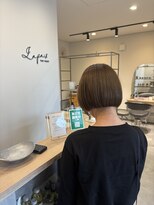 ラ ペ(LAPAIX) 大人可愛いミニボブ × まろやかベージュ♪
