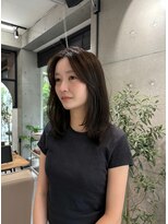 アヴェル 自由が丘(Avelle)&nbsp;艶感ナチュラルレイヤーセミロング暗髪