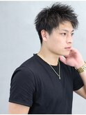 スマート爽やか刈り上げツーブロック黒髪【エアクロムショート】