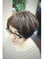 シク(SiQ)&nbsp;大人かわいい★ ピンクベージュ×前髪パッツンショート