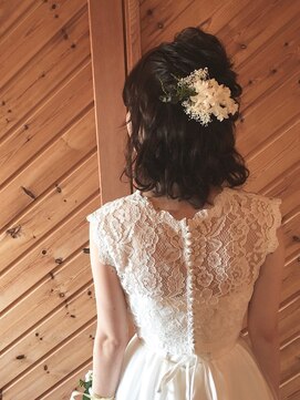 ピエドプール(PiED DE POULE) bobhair arrange＊波ウェーブルーズハーフアップ