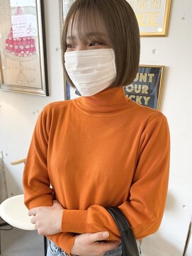 ニカ(NICA) 【NICA】ミニボブショートショートボブグレージュ ▽中山