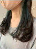 インナーカラー/ダークグリーン