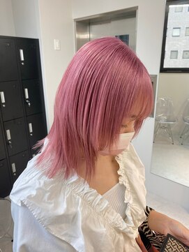 ペレ 渋谷(PELE) K241_チェリーピンク ブリーチ1回~