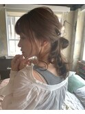 こなれシニヨンアレンジ