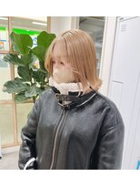 チェレ オレ 新金岡店(Chere ore)&nbsp;ことりベージュ×切りっぱなしボブ