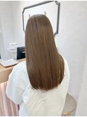 柔らか透明感ベージュ髪質改善トリートメントロング【中居】