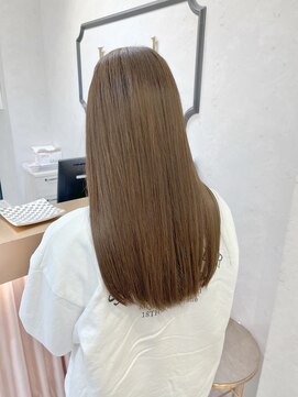 ロンドプランタン 恵比寿(Lond Printemps) 柔らか透明感ベージュ髪質改善トリートメントロング【中居】