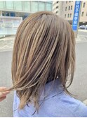 20代30代40代大人可愛いミルクティーベージュハイライト