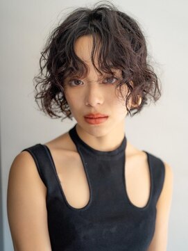 ベンジー 小倉店(benji) 《Agu hair》ウェーブパーマボブ　20代30代40代 2