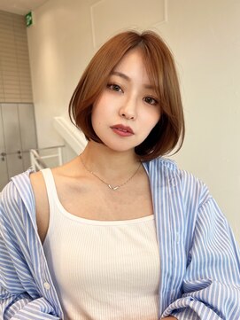 ロンド クラン 岡崎(Lond Clan) 伸ばしかけヘア　小顔ヘア　ブリーチなしカラー