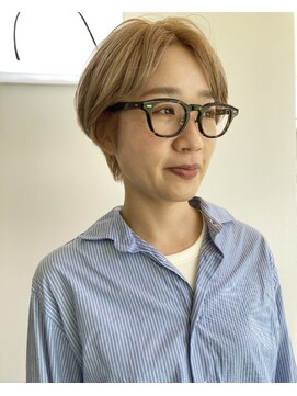 イノセントヘア(innocent.hair) オレンジベージュ　ブロンド　ショート