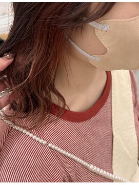 リル(re'll) 《花屋併設》オレンジピンク［酸性ストレート/ヘアセット］