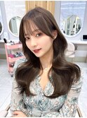 大人可愛い韓国ヘア レイヤーカット くびれヘア 似合わせ#