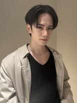 ダウンパーマニュアンスパーマセンターパートコンマヘア髪質改善