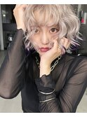 保存必須【海外風ハイトーンボブ】ソバージュボブ